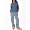 image:imageANRABESS Two Piece Sets for Women Gingham Pants Lounge SetBlue
