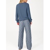 image:imageANRABESS Two Piece Sets for Women Gingham Pants Lounge SetBlue