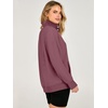 image:imageANRABESS Waffle Knit Sweatshirt for Women Henley ShirtsMauve