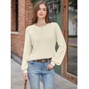 image:imageANRABESS Womens Fall Oversized Long Sleeve Knit SweaterApricot