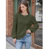 image:imageANRABESS Womens Fall Oversized Long Sleeve Knit SweaterArmy Green