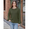 image:imageANRABESS Womens Fall Oversized Long Sleeve Knit SweaterArmy Green