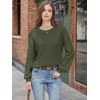 image:imageANRABESS Womens Fall Oversized Long Sleeve Knit SweaterArmy Green