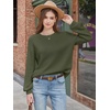 image:imageANRABESS Womens Fall Oversized Long Sleeve Knit SweaterArmy Green