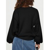 image:imageANRABESS Womens Fall Oversized Long Sleeve Knit SweaterBlack