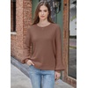 image:imageANRABESS Womens Fall Oversized Long Sleeve Knit SweaterBrown