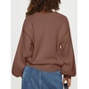 image:imageANRABESS Womens Fall Oversized Long Sleeve Knit SweaterBrown