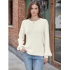 image:imageANRABESS Womens Fall Oversized Long Sleeve Knit SweaterWhite