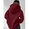 image:imageANRABESS Womens Oversized Long Sleeve Quarter Zip Pullover HoodiesBurgundy