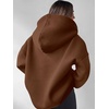 image:imageANRABESS Womens Oversized Long Sleeve Quarter Zip Pullover HoodiesCaramel