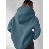 image:imageANRABESS Womens Oversized Long Sleeve Quarter Zip Pullover HoodiesGrey Blue