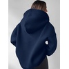 image:imageANRABESS Womens Oversized Long Sleeve Quarter Zip Pullover HoodiesNavy Blue
