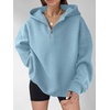 image:imageANRABESS Womens Oversized Long Sleeve Quarter Zip Pullover HoodiesSky