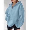 image:imageANRABESS Womens Oversized Long Sleeve Quarter Zip Pullover HoodiesSky