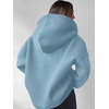 image:imageANRABESS Womens Oversized Long Sleeve Quarter Zip Pullover HoodiesSky