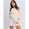 image:imageANRABESS Sweatshirt for Women Oversized Crewneck 2026 Fall OutfitsApricot