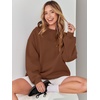 image:imageANRABESS Sweatshirt for Women Oversized Crewneck 2026 Fall OutfitsCoffee