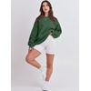 image:imageANRABESS Sweatshirt for Women Oversized Crewneck 2026 Fall OutfitsDark Green