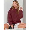 image:imageANRABESS Sweatshirt for Women Oversized Crewneck 2026 Fall OutfitsDeep Red
