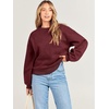 image:imageANRABESS Sweatshirt for Women Oversized Crewneck 2026 Fall OutfitsDeep Red