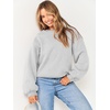 image:imageANRABESS Sweatshirt for Women Oversized Crewneck 2026 Fall OutfitsGray