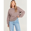 image:imageANRABESS Sweatshirt for Women Oversized Crewneck 2026 Fall OutfitsGray Khaki