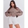 image:imageANRABESS Sweatshirt for Women Oversized Crewneck 2026 Fall OutfitsGray Khaki