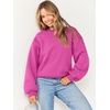 image:imageANRABESS Sweatshirt for Women Oversized Crewneck 2026 Fall OutfitsHot Pink