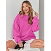 image:imageANRABESS Sweatshirt for Women Oversized Crewneck 2026 Fall OutfitsHot Pink