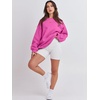 image:imageANRABESS Sweatshirt for Women Oversized Crewneck 2026 Fall OutfitsHot Pink