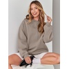 image:imageANRABESS Sweatshirt for Women Oversized Crewneck 2026 Fall OutfitsKhaki Brown