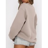 image:imageANRABESS Sweatshirt for Women Oversized Crewneck 2026 Fall OutfitsLight Khaki