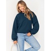 image:imageANRABESS Sweatshirt for Women Oversized Crewneck 2026 Fall OutfitsNavy Blue