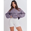 image:imageANRABESS Sweatshirt for Women Oversized Crewneck 2026 Fall OutfitsPurple