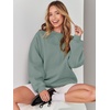 image:imageANRABESS Sweatshirt for Women Oversized Crewneck 2026 Fall OutfitsSage Green