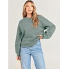 image:imageANRABESS Sweatshirt for Women Oversized Crewneck 2026 Fall OutfitsSage Green