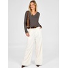 image:imageANRABESS V Neck Long Sleeve Lightweight Sweaters Slim Fitted Fall TopsDark Taupe
