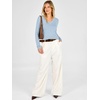 image:imageANRABESS V Neck Long Sleeve Lightweight Sweaters Slim Fitted Fall TopsLight Blue