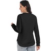 image:imageANRABESS Women Long Sleeve Quilted Lightweight SweatshirtBlack