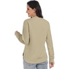 image:imageANRABESS Women Long Sleeve Quilted Lightweight SweatshirtKhaki