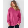 image:imageANRABESS Women Oversized Long Sleeve Crewneck SweatshirtsHot Pink