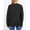 image:imageANRABESS Womens Cable Knit Oversized Fuzzy Cotton Blend SweatersBlack