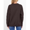 image:imageANRABESS Womens Cable Knit Oversized Fuzzy Cotton Blend SweatersCoffee