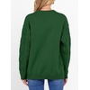 image:imageANRABESS Womens Cable Knit Oversized Fuzzy Cotton Blend SweatersGreen