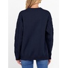 image:imageANRABESS Womens Cable Knit Oversized Fuzzy Cotton Blend SweatersNavy Blue