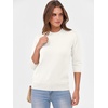 image:imageANRABESS Womens Fall 34 Sleeve Sweaters Wool BlendCream White
