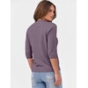 image:imageANRABESS Womens Fall 34 Sleeve Sweaters Wool BlendGrey Purple