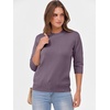 image:imageANRABESS Womens Fall 34 Sleeve Sweaters Wool BlendGrey Purple