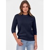 image:imageANRABESS Womens Fall 34 Sleeve Sweaters Wool BlendNavy Blue