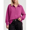 image:imageANRABESS Womens Oversized Button Up Henley SweatshirtsHot Pink